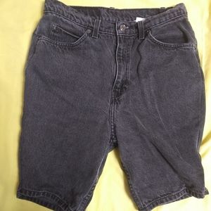 Tailored Vintage Black Levi's Jean Shorts